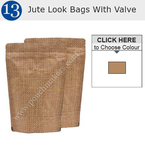 Jute Look High Barrier Bags with Valve