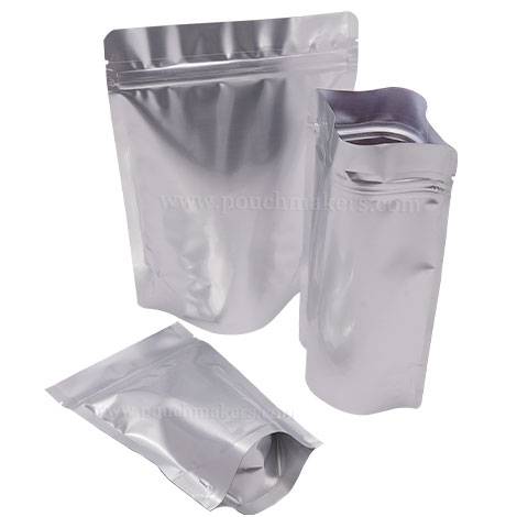 Matt Silver Foil Stand Up Pouches Foil Stand Up Pouches