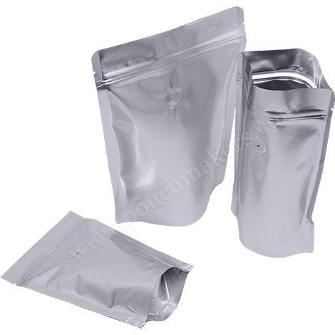 Silver stand up pouch 2025