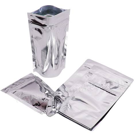 Silver online zipper pouch