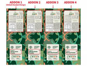 Laser print pouch designing: Design services addons without changing photos