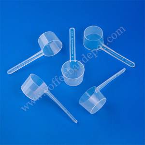 Clear - Measuring Scoops-45 CC / 45 ML Long Handle( 47mm (d) x 32mm (h) x 134mm (l) )