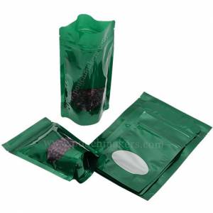 Stand Up Pouches With Oval Window