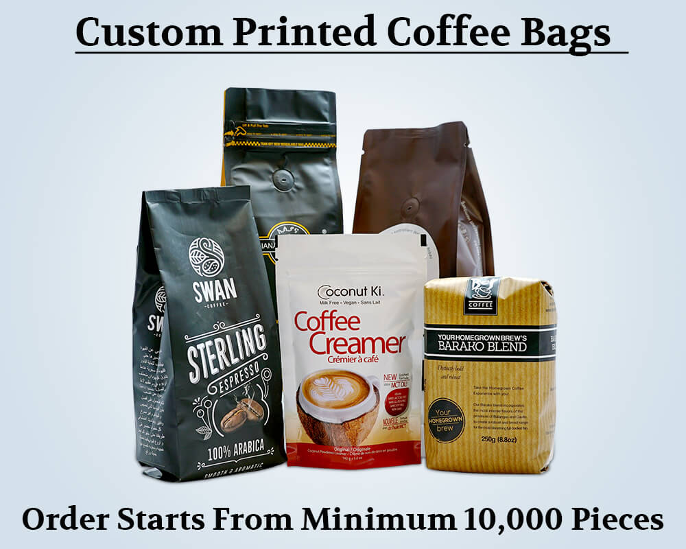 Custom Products Printed Coffee Bags