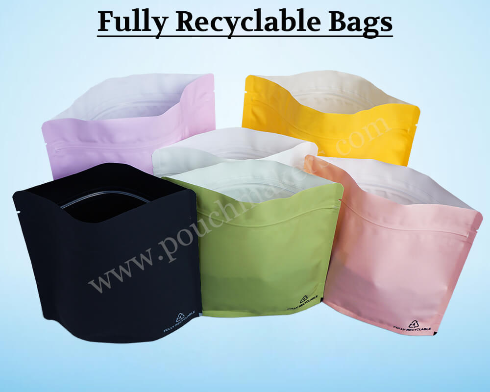 RECYCLABLE STAND UP POUCHES