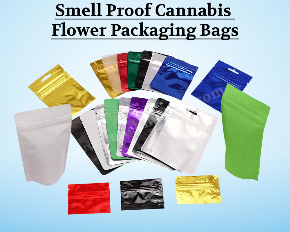 Smell Proof Cannabis  Flower Packaging Bags